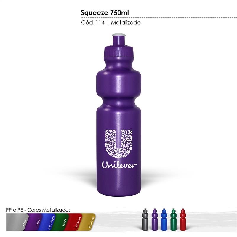 Squeeze 750ml Metalizado