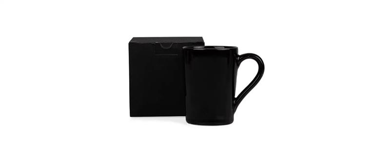 Caneca Em Cermica Preta - 230Ml - Com Caixa